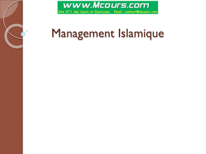 les principes de management en islam