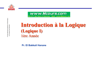 Introduction à la Logique
