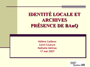Hélène Cadieux - Les Arts et la Ville