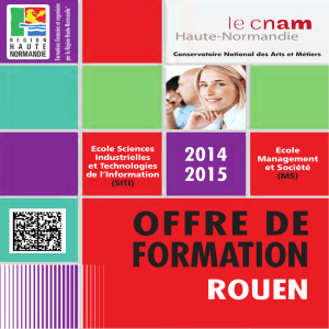 Catalogue Rouen 2014-2015 - Cnam Haute