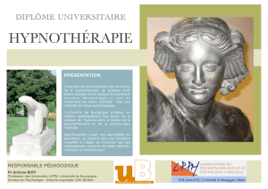 DU hypnothérapie 2012 copie - Formation Bourgogne | Les