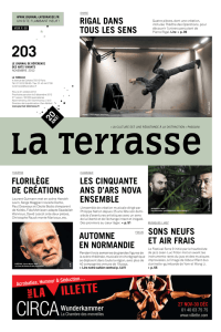 THéâTRE - Journal La Terrasse