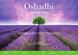 Catalogue général Oshadhi-Myrtéa