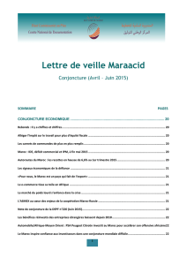 Lettre de veille CND Maraacid - Centre National de Documentation