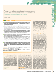 Chromogranines et phéochromocytome