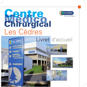 Chirurgical - Le CMC Les Cèdres