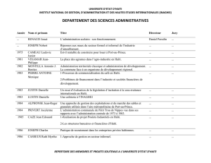 departement des sciences administratives