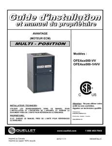Guide d`installation - OFEA-VV
