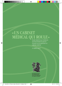 Un cabinet médical qui roule