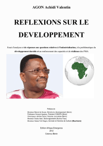 reflexions sur le developpement