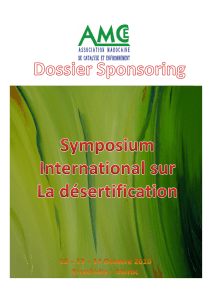 Symposium International sur la désertification