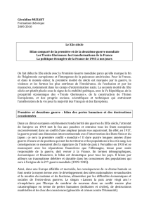 Géraldine MUZART Formation théorique 2009-2010 Le XXe