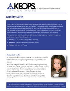 Quality Suite - KEOPS Technologies
