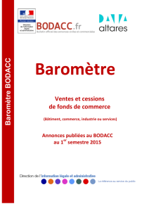 Télécharger le point d`étape de la 5 ème édition du Baromètre Bodacc