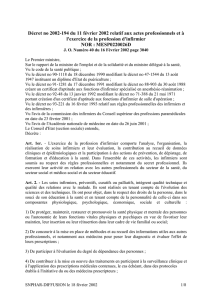 05/10/2004 - Décret de compétences infirmiers au JO du