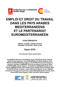 Emploi et Droit du Travail dans les pays arabes méditerranéens et le