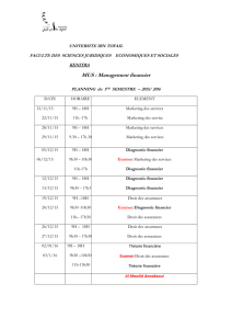MUS : Management financier