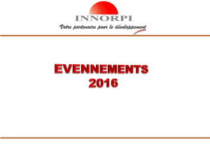 Rapport d`activités 2016