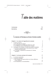 Table des matières