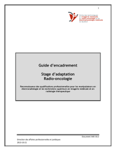 Guide d`encadrement Stage d`adaptation Radio
