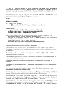 2ème point : (2ème passage) Demande de permis d`urbanisme