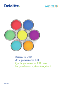 Baromètre 2014 de la gouvernance RH Quelle