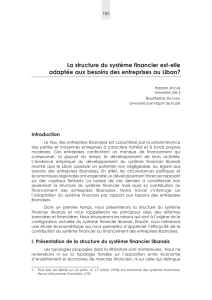 La structure du système financier est