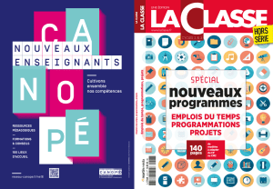 programmes - Boutique des éditions La Classe