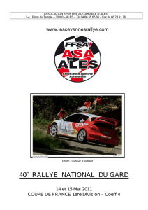 Réglement - Rallye Sport