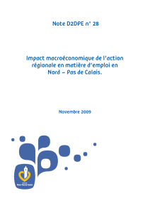 Note D2DPE n° 28 Impact macroéconomique de l`action régionale