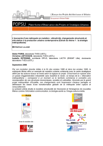 Lille - Thème stratégie métropolitaine