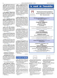 Annonces Immo du 28 janvier 2014