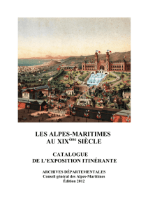 "les Alpes-maritimes" au XIXème siècle