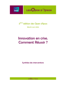 Synthèse_Open Innovation