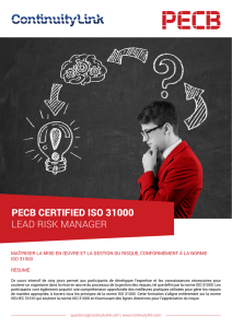 pecb certified iso 31000 lead risk manager