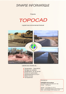 Brochure Topocad - Synapse Informatique