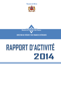 rapport d`activite 2014 - Ministère de l`Economie et des Finances