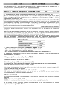 DS 1 – 1h15 DEVOIR SURVEILLE Exercice 1 Détection d