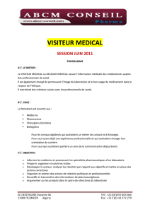 programme visiteur medical - Bienvenue chez ABCM CONSEIL