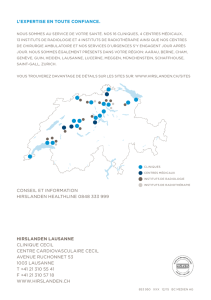 Votre centre cardiovasculaire de référence