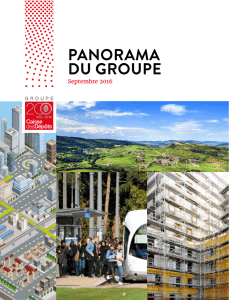 Panorama du Groupe 2016 - Groupe Caisse des Dépôts