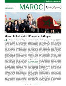 Maroc, le hub entre l`Europe et l`Afrique