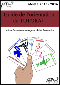 Tutorat Pôle Santé - Guide de l`orientation