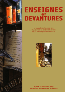 Enseignes et Devantures - Cités d`art de Bretagne