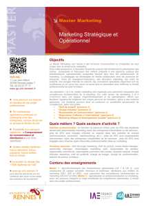 Marketing Stratégique et Opérationnel - IGR