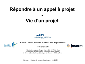 Gestion des différentes phases d`un projet de recherche clinique au