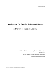 Analyse de La Familia de Pascual Duarte à travers le