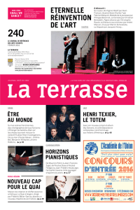 mise en scène - Journal La Terrasse