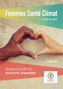 Livre Blanc « Femmes, santé, climat