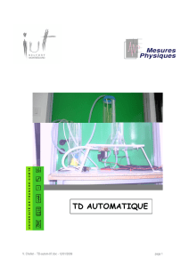 Exercices d`automatique